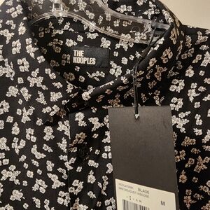 The Kooples Mini Bouquet Floral Button Down Casual Medium Nwt $255